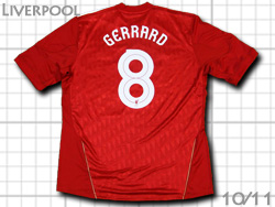 Liverpool adidas 2010/2011 Home #8 GERRARD@ov[@z[@WF[h@[bp[O@AfB_X