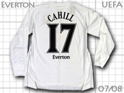 Everton 2007-2008 Away UEFA cup #17 CAHILL@Go[g@J[q UEFAt