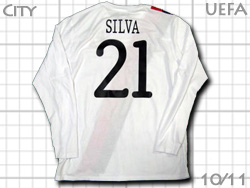 Manchester City 2010-2011 3rd #21 SILVA UEFA EL@}`FX^[VeB@T[h _rhEVo@[bp[O