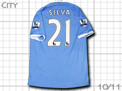 Manchester City 2010-2011 Home  #21 DAVID SILVA@}`FX^[VeB@z[@_BhEVo