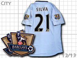 Manchester City 12/13 Home #21 SILVA umbro@}`FX^[VeB@z[@_rhEVo