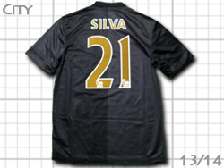 Manchester City 13/14 Away #21 SILVA NIKE@}`FX^[VeB@AEFC@_rhEVo@iCL@574864