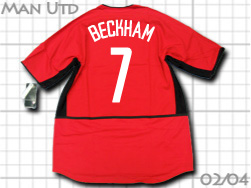 Manchester United 2002-2004 Home@}`FX^[EiCebh@Beckham@xbJ