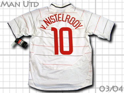 Manchester United 2003 2004 Away@}`FX^[EiCebh@#10 v.Nistelrooy t@EjXe[C