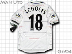 Manchester United 2003 2004 Away@}`FX^[EiCebh@#18 SCHOLES@|[EXR[Y