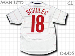 Manchester United 2003 2004 2005 Away@}`FX^[EiCebh@#18 SCHOLES XR[Y