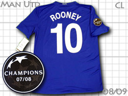 Manchester United 2008-2009 3rd #10 ROONEY Champions league@}`FX^[EiCebh@T[h@`sIY[O@[j[