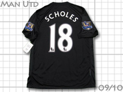 Manchester United 2009-2010 Away  #18 SCHOLES@}`FX^[iCebh@AEFC@|[EXR[Y