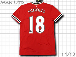 Manchester United NIKE Home 2011-2012  #18 SCHOLES@}`FX^[iCebh@z[@|[EXR[Y@iCL@423932