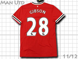Manchester United NIKE Home 2011-2012  #28 GIBSON@}`FX^[iCebh@z[@Mu\@iCL@423932