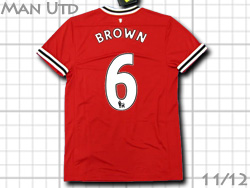 Manchester United NIKE Home 2011-2012  #6 BROWN@}`FX^[iCebh@z[@EFXEuE@iCL@423932