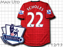 Manchester United 2012/13 Home #22 SCHOLES nike }`FX^[iCebh@z[@|[EXR[Y@iCL@479278