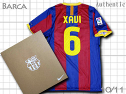 FC Barcelona 2010-2011 Authentic Home #6 XAVI@oZi@I[ZeBbN Vr