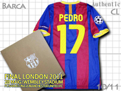 FC Barcelona 2010-2011 CL Final Authentic Home #17 PEDRO@oZi@`sIY[O@I[ZeBbN yh
