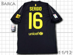 FC Barcelona 2011-2012 Away #16 SERGIO Qatar Foundation@oZi@AEFC@oT@ZqIEuXPc@J^[c 419880