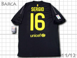 FC Barcelona 2011-2012 Away #16 SERGIO Qatar Foundation@oZi@AEFC@oT@ZqIEuXPc@J^[c 419880