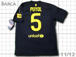 FC Barcelona 2011-2012 Away #5 PUYOL Qatar Foundation@oZi@AEFC@oT@vW@J^[c 419880