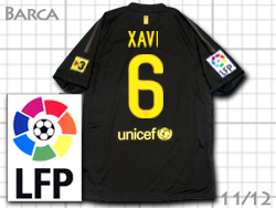 FC Barcelona 2011-2012 Away #6 XAVI Qatar Foundation@oZi@AEFC@oT@VrGEGifX@J^[c 419880