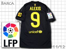 FC Barcelona 2011-2012 Away #9 ALEXIS Qatar Foundation@oZi@AEFC@oT@ANVXET`FX@J^[c 419880