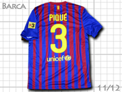 FC Barcelona 2011-2012 Home #3 PIQUE' Qatar Foundation@oZi@z[@oT@WF[EsP@J^[c 419877