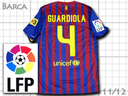 FC Barcelona 2011-2012 Home #4 PEP GUARDIOLA Qatar Foundation@oZi@z[@oT@W[bvEybvEOAfBI@J^[c 419877