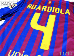 FC Barcelona 2011-2012 Home #4 PEP GUARDIOLA Qatar Foundation@oZi@z[@oT@W[bvEybvEOAfBI@J^[c 419877