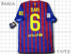 FC Barcelona 2011-2012 Home #6 XAVI Qatar Foundation@oZi@z[@oT@VrGEGifX@J^[c 419877