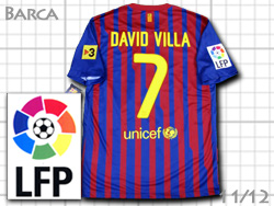 FC Barcelona 2011-2012 Home #7 DAVID VILLA Qatar Foundation@oZi@z[@oT@_rhErW@J^[c 419877