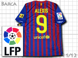 FC Barcelona 2011-2012 Home #9 ALEXIS Qatar Foundation@oZi@z[@oT@ANVXET`FX@J^[c 419877