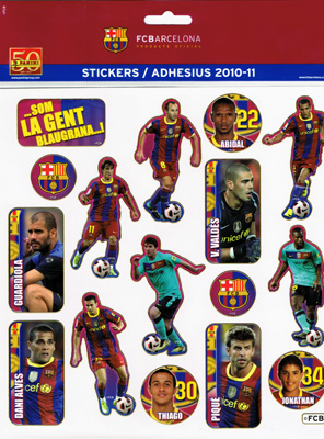 Panini Stickers FC BARCELONA@pj[j@XebJ[@FCoZi