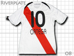Riverplate 2008 Home #10 Ortega adidas@o[v[g@[x@z[@IeK@AfB_X