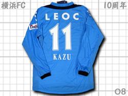 Yokohama FC 2008 Home Players' Issued 10th anniversary #11 KAZU@lFC@Ip@z[@10N@OYJY