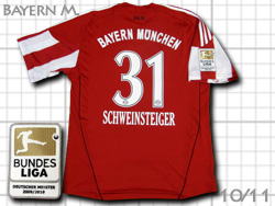 FC Bayern Munchen 2010-2011 Home #31 SCHWEINSTEIGER@oCGE~w@z[@VoCV^CK[