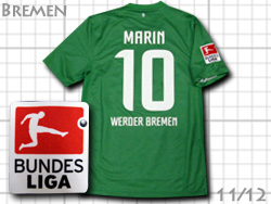 Werder Bremen 2011/2012 Home #10 MARIN NIKE@x_[u[@z[@}@iCL@419499