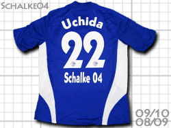 Schalke04 08/09/10 Home #22 Uchida adidas@VP04@z[@cĐl@AfB_X
