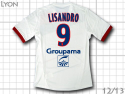Olympique Lyonnais 12/13 Home #9 LISANDRO adidas@IsbNE@z[@ThEyX@AfB_X@X23643