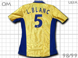 Olympique de Marseille 1998/1999 100-year 3rd #5 L.BLANC adidas@IsbNE}ZC@100N@T[h@[Eu@@AfB_X