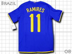 Brazil 2008 Away #11 RAMIRES Nike@uW\@AEFC@~X