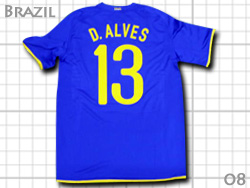 Brazil 2008 Away #13 D. ALVES Nike@uW\@AEFC@_jGEEAExX
