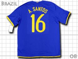 Brazil 2008 Away #16 A. SANTOS Nike@uW\@AEFC@TgX