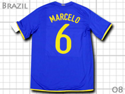 Brazil 2008 Away #6 MARCELO Nike@uW\@AEFC@}Z