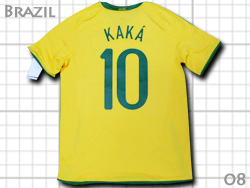 Brazil 2008 Home #10 KAKA' Nike@uW\@z[@JJ