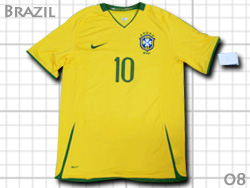 Brazil 2008 Home #10 RONALDINHO Nike@uW\@z[@iEW[j