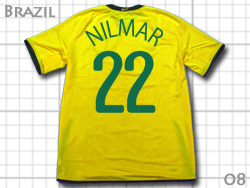 Brazil 2008 Home #22 NILMAR Beijin Olympic Nike@uW\@z[@jE}[@kIsbN