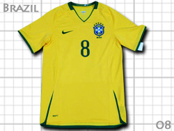 Brazil 2008 Home #8 LUCAS Nike@uW\@z[@[JX
