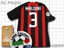 AC Milan 2008-2009 Home@AC~@z[@#3 MALDINI }fB[j