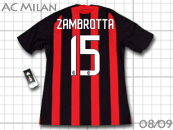 AC Milan 2008-2009 Home@AC~@z[@#15@ZAMBROTTA@Uub^