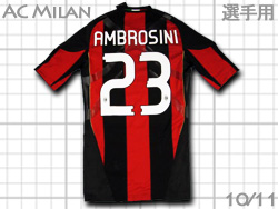AC Milan 2010-2011 Home Authentic #23 AMBROSINI@AC~@z[ AuW[j@I[ZeBbN