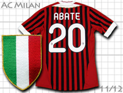 AC Milan 2011-2012 Home adidas #20 ABATE@AC~@z[@COicBIEAoe@AfB_X@v13457