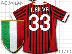 AC Milan 2011-2012 Home adidas #33 T.SILVA@AC~@z[@`ASEVEo@AfB_X@v13457